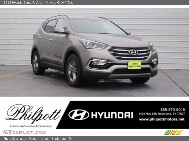 Mineral Gray / Gray 2018 Hyundai Santa Fe Sport