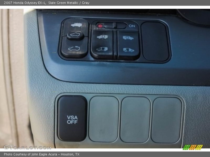 Slate Green Metallic / Gray 2007 Honda Odyssey EX-L