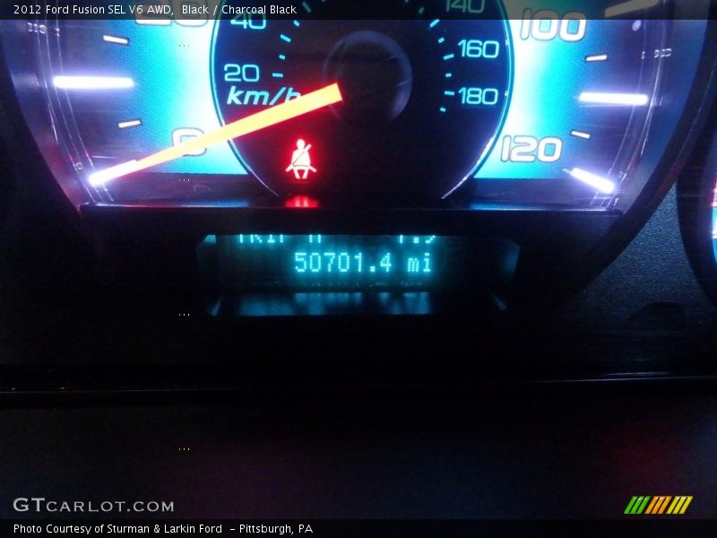 Black / Charcoal Black 2012 Ford Fusion SEL V6 AWD