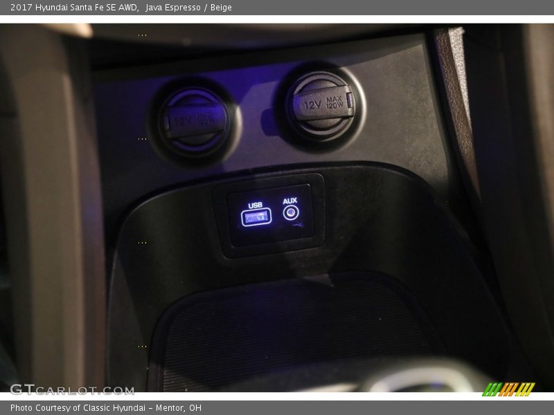Java Espresso / Beige 2017 Hyundai Santa Fe SE AWD
