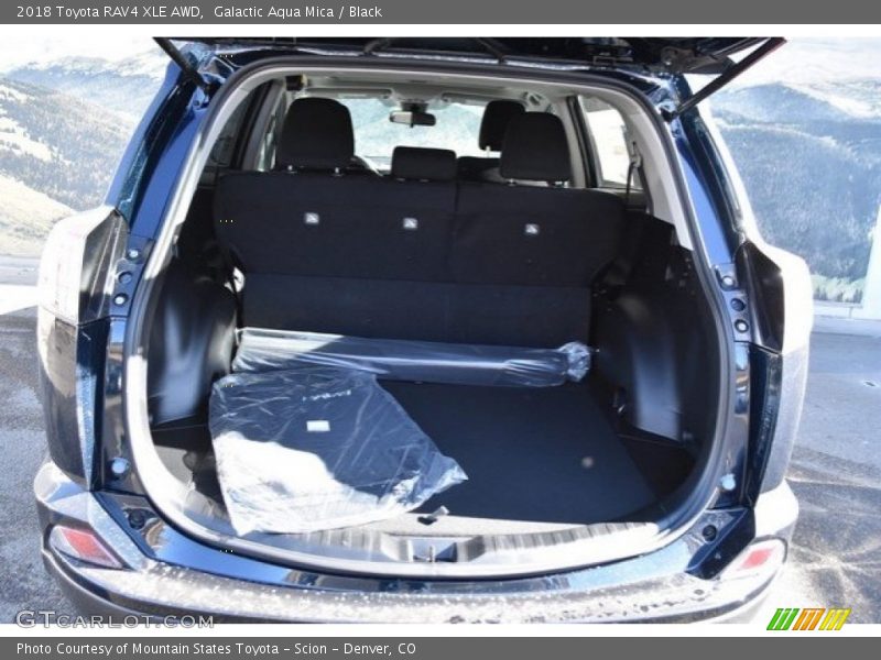 Galactic Aqua Mica / Black 2018 Toyota RAV4 XLE AWD