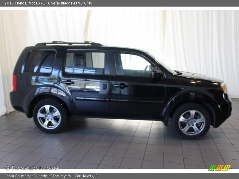 Crystal Black Pearl / Gray 2015 Honda Pilot EX-L