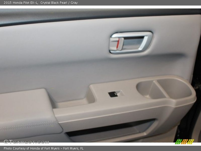 Crystal Black Pearl / Gray 2015 Honda Pilot EX-L
