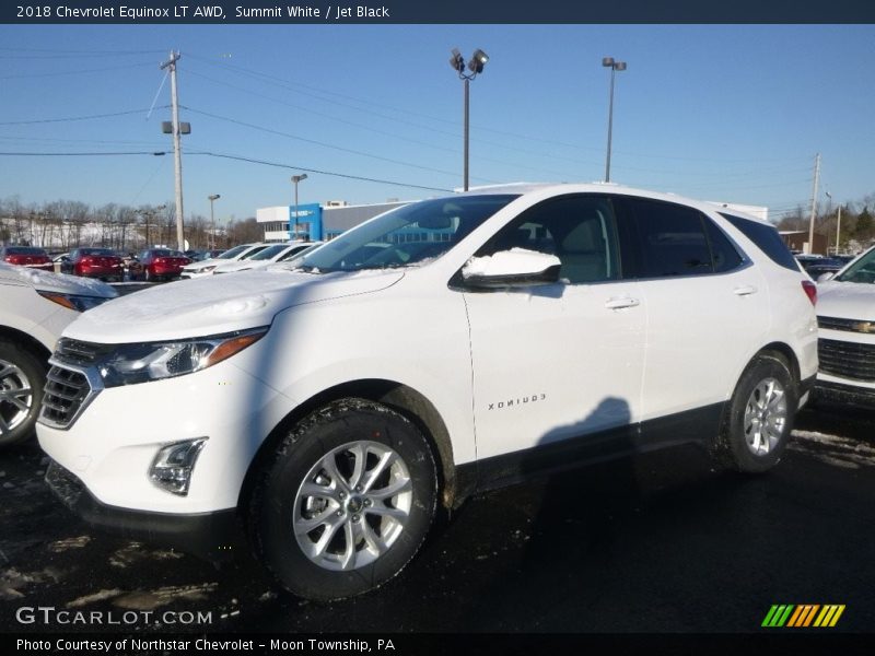Summit White / Jet Black 2018 Chevrolet Equinox LT AWD