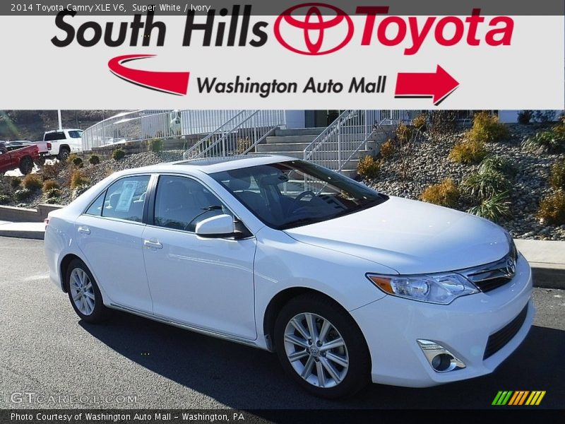 Super White / Ivory 2014 Toyota Camry XLE V6