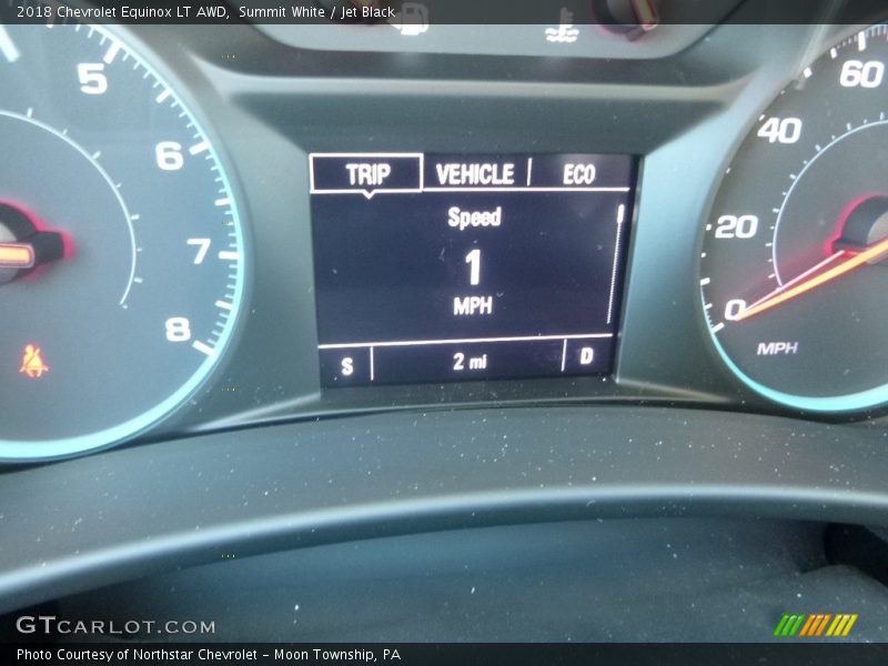 Summit White / Jet Black 2018 Chevrolet Equinox LT AWD