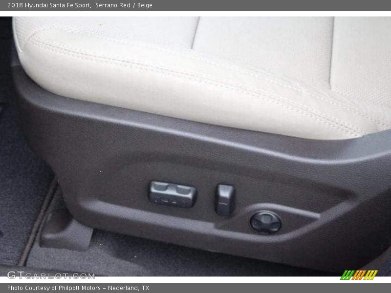 Serrano Red / Beige 2018 Hyundai Santa Fe Sport