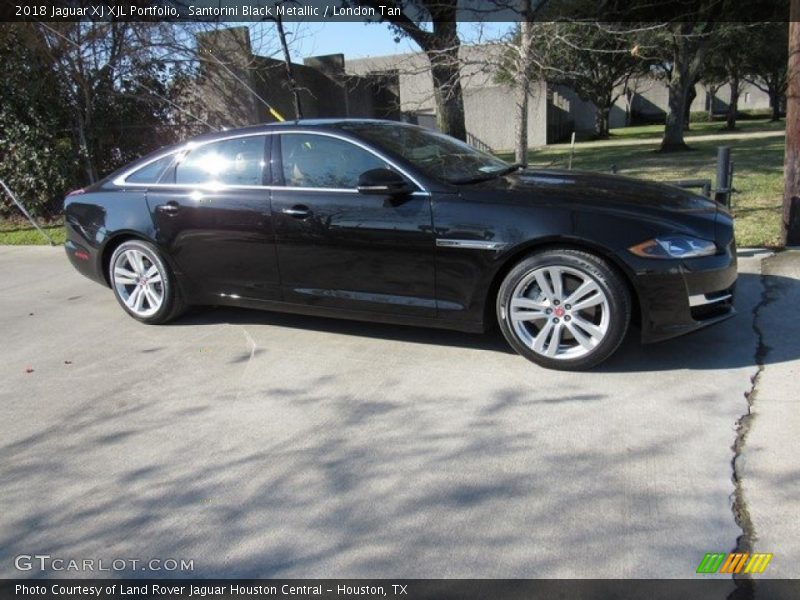 Santorini Black Metallic / London Tan 2018 Jaguar XJ XJL Portfolio