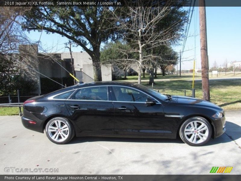 Santorini Black Metallic / London Tan 2018 Jaguar XJ XJL Portfolio