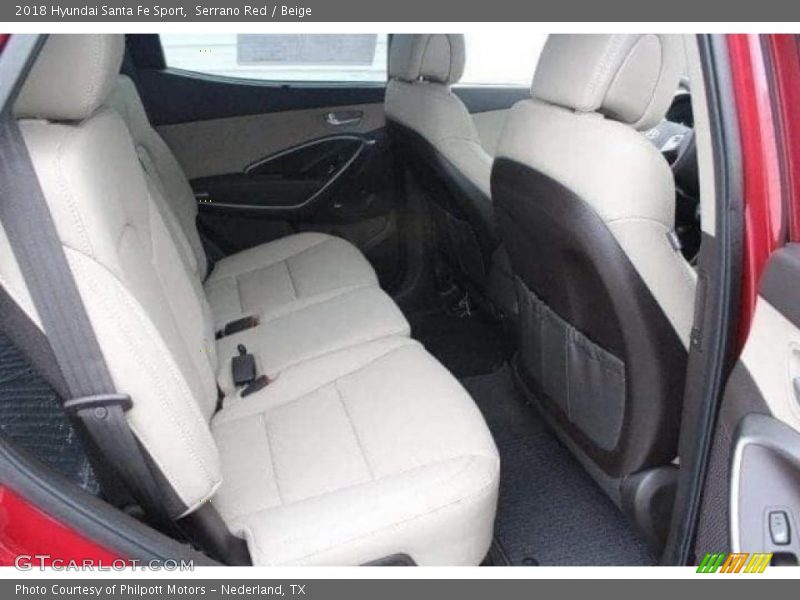 Serrano Red / Beige 2018 Hyundai Santa Fe Sport