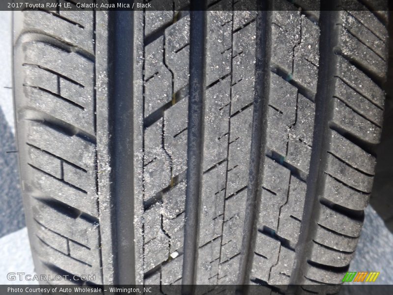 Galactic Aqua Mica / Black 2017 Toyota RAV4 LE
