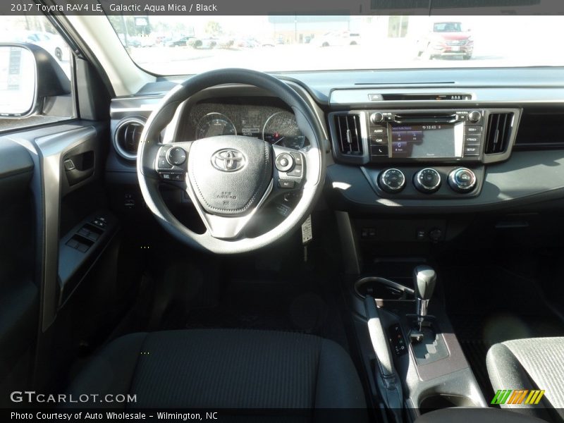 Galactic Aqua Mica / Black 2017 Toyota RAV4 LE
