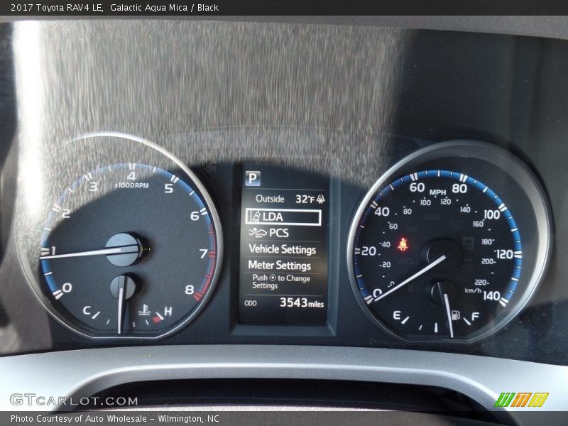Galactic Aqua Mica / Black 2017 Toyota RAV4 LE