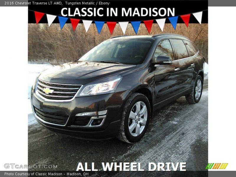 Tungsten Metallic / Ebony 2016 Chevrolet Traverse LT AWD