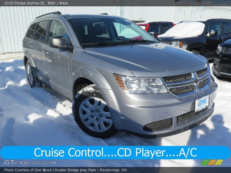 Billet / Black 2018 Dodge Journey SE