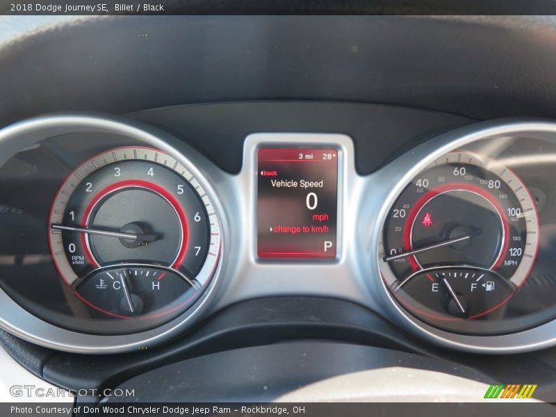 Billet / Black 2018 Dodge Journey SE