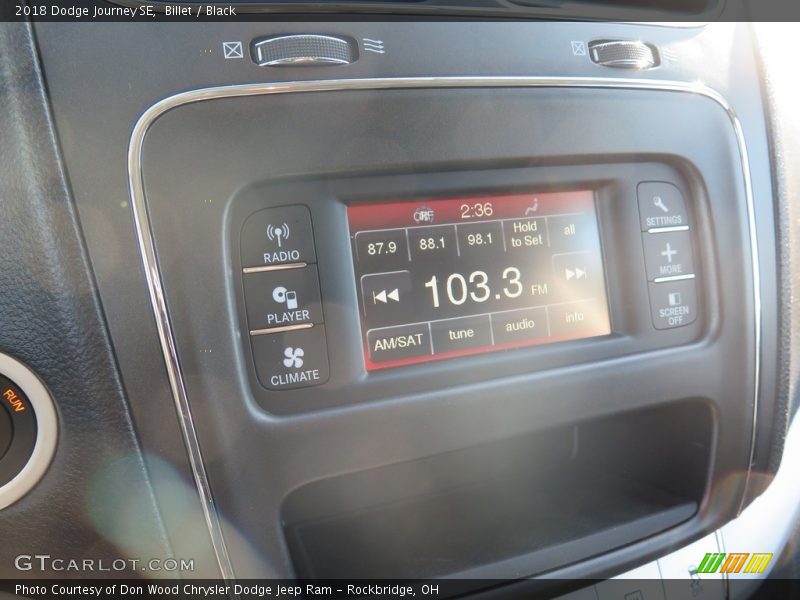 Billet / Black 2018 Dodge Journey SE