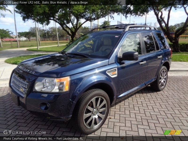 Baltic Blue Metallic / Alpaca Beige 2008 Land Rover LR2 HSE
