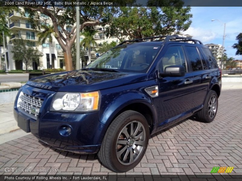 Baltic Blue Metallic / Alpaca Beige 2008 Land Rover LR2 HSE