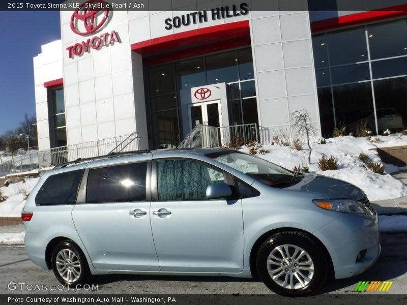 Sky Blue Pearl / Ash 2015 Toyota Sienna XLE