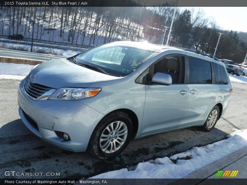 Sky Blue Pearl / Ash 2015 Toyota Sienna XLE
