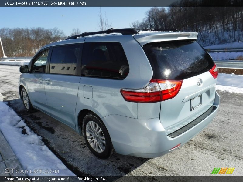 Sky Blue Pearl / Ash 2015 Toyota Sienna XLE