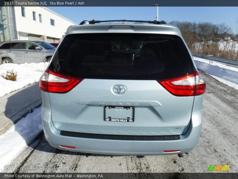 Sky Blue Pearl / Ash 2015 Toyota Sienna XLE