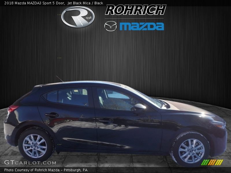 Jet Black Mica / Black 2018 Mazda MAZDA3 Sport 5 Door