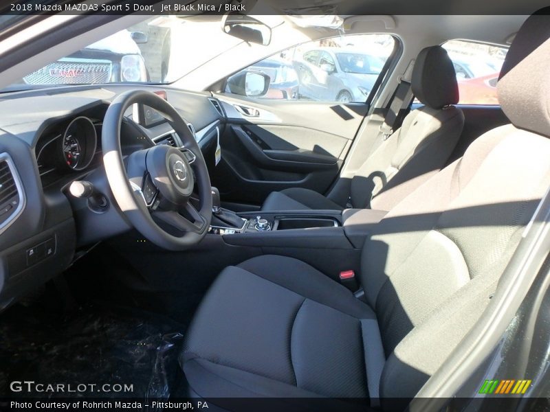 Jet Black Mica / Black 2018 Mazda MAZDA3 Sport 5 Door