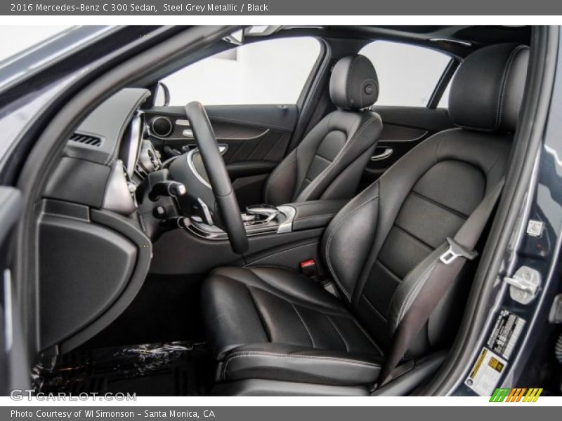 Steel Grey Metallic / Black 2016 Mercedes-Benz C 300 Sedan