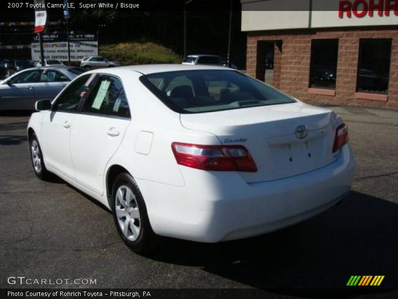 Super White / Bisque 2007 Toyota Camry LE