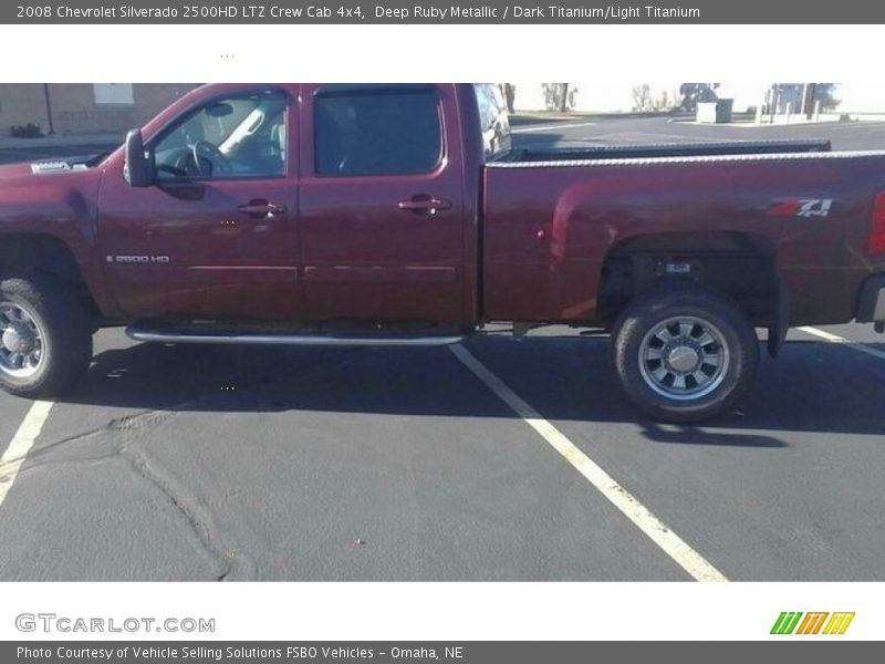 Deep Ruby Metallic / Dark Titanium/Light Titanium 2008 Chevrolet Silverado 2500HD LTZ Crew Cab 4x4