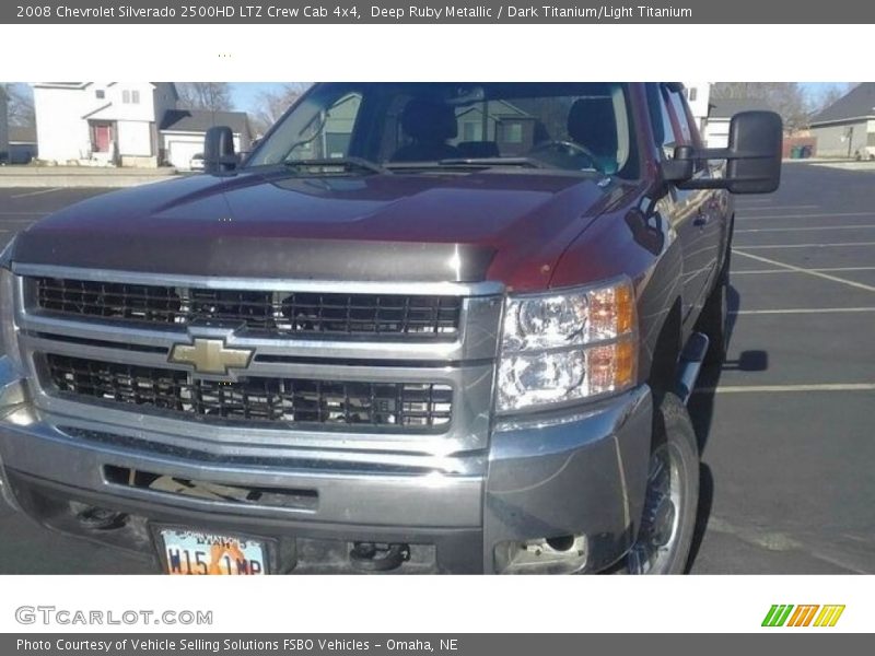 Deep Ruby Metallic / Dark Titanium/Light Titanium 2008 Chevrolet Silverado 2500HD LTZ Crew Cab 4x4