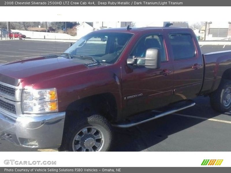 Deep Ruby Metallic / Dark Titanium/Light Titanium 2008 Chevrolet Silverado 2500HD LTZ Crew Cab 4x4