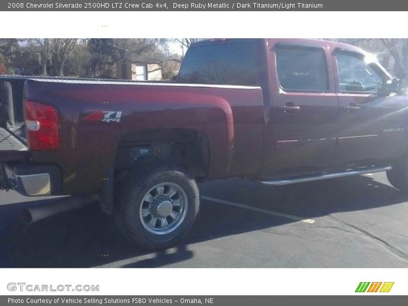 Deep Ruby Metallic / Dark Titanium/Light Titanium 2008 Chevrolet Silverado 2500HD LTZ Crew Cab 4x4