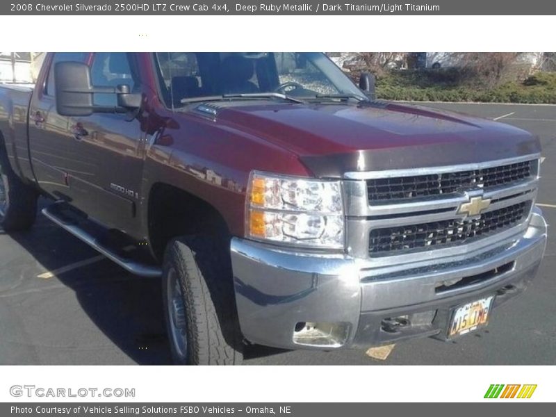Deep Ruby Metallic / Dark Titanium/Light Titanium 2008 Chevrolet Silverado 2500HD LTZ Crew Cab 4x4