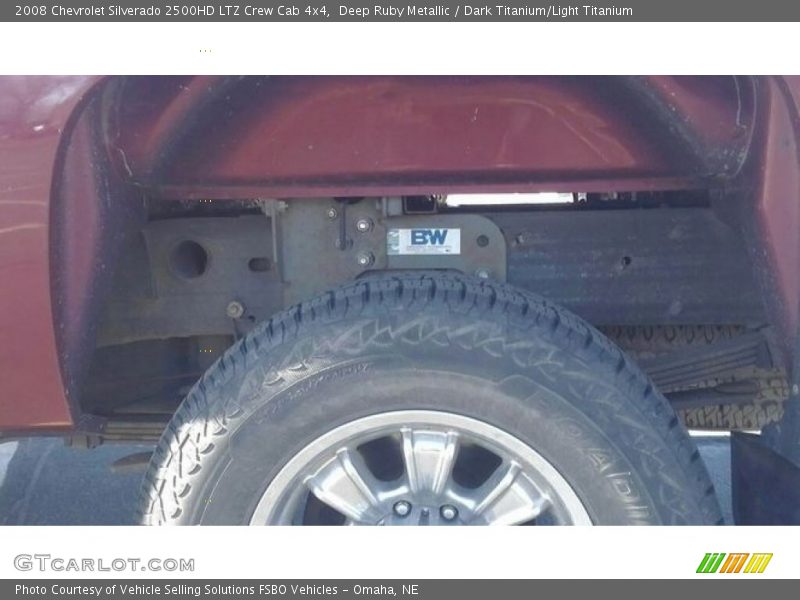 Deep Ruby Metallic / Dark Titanium/Light Titanium 2008 Chevrolet Silverado 2500HD LTZ Crew Cab 4x4