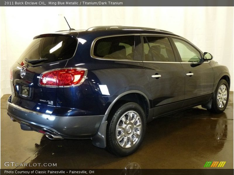 Ming Blue Metallic / Titanium/Dark Titanium 2011 Buick Enclave CXL