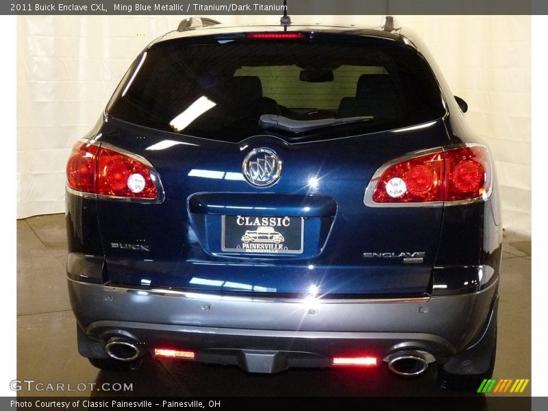 Ming Blue Metallic / Titanium/Dark Titanium 2011 Buick Enclave CXL