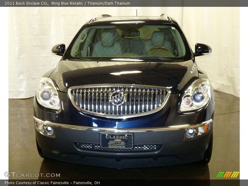 Ming Blue Metallic / Titanium/Dark Titanium 2011 Buick Enclave CXL