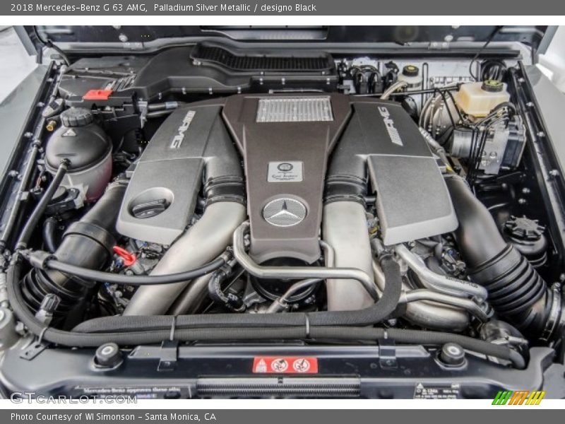  2018 G 63 AMG Engine - 5.5 Liter AMG biturbo DOHC 32-Valve VVT V8