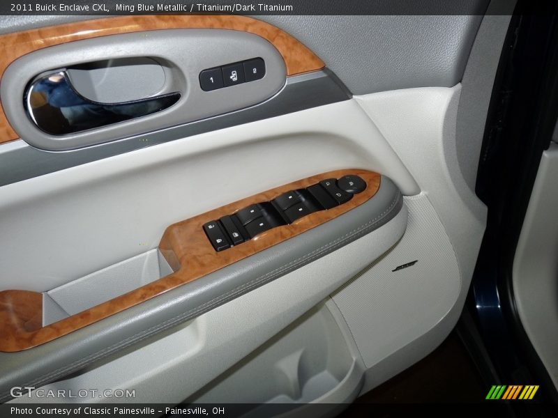Ming Blue Metallic / Titanium/Dark Titanium 2011 Buick Enclave CXL