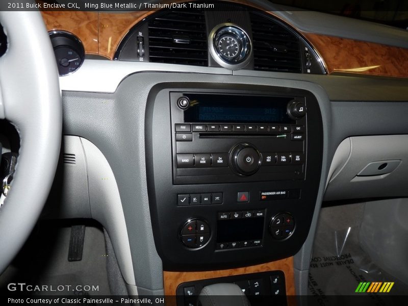 Ming Blue Metallic / Titanium/Dark Titanium 2011 Buick Enclave CXL