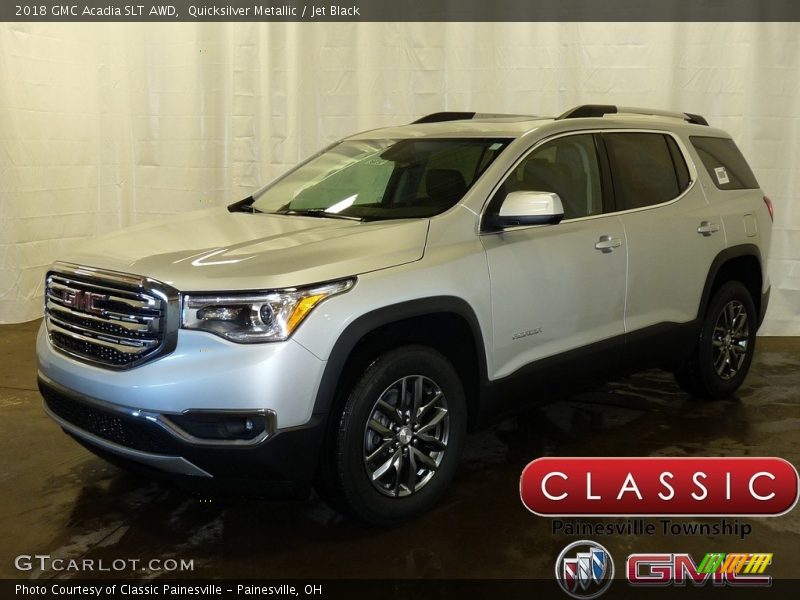 Quicksilver Metallic / Jet Black 2018 GMC Acadia SLT AWD