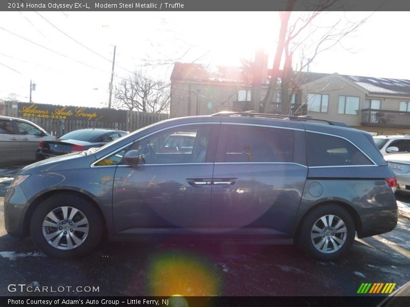 Modern Steel Metallic / Truffle 2014 Honda Odyssey EX-L