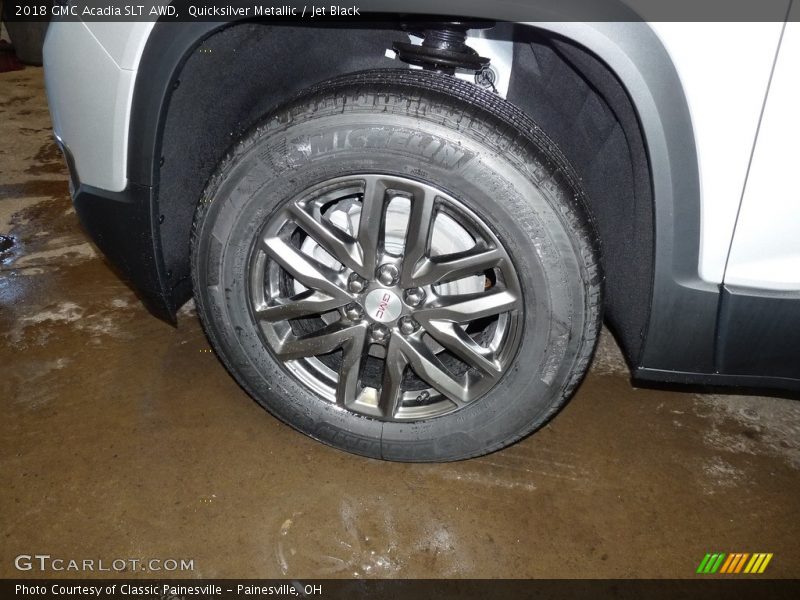 Quicksilver Metallic / Jet Black 2018 GMC Acadia SLT AWD
