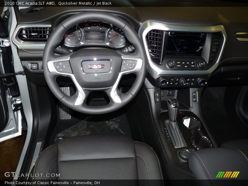 Quicksilver Metallic / Jet Black 2018 GMC Acadia SLT AWD