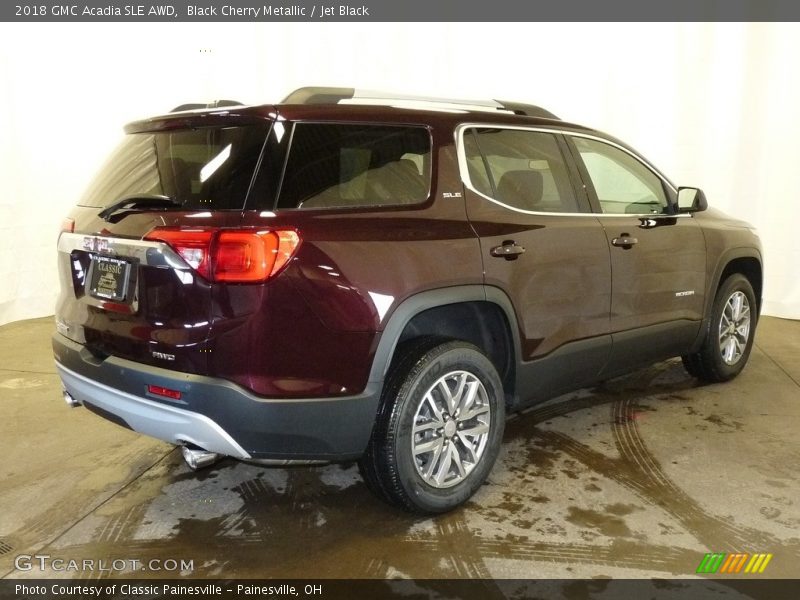 Black Cherry Metallic / Jet Black 2018 GMC Acadia SLE AWD