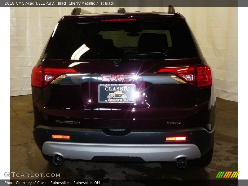 Black Cherry Metallic / Jet Black 2018 GMC Acadia SLE AWD