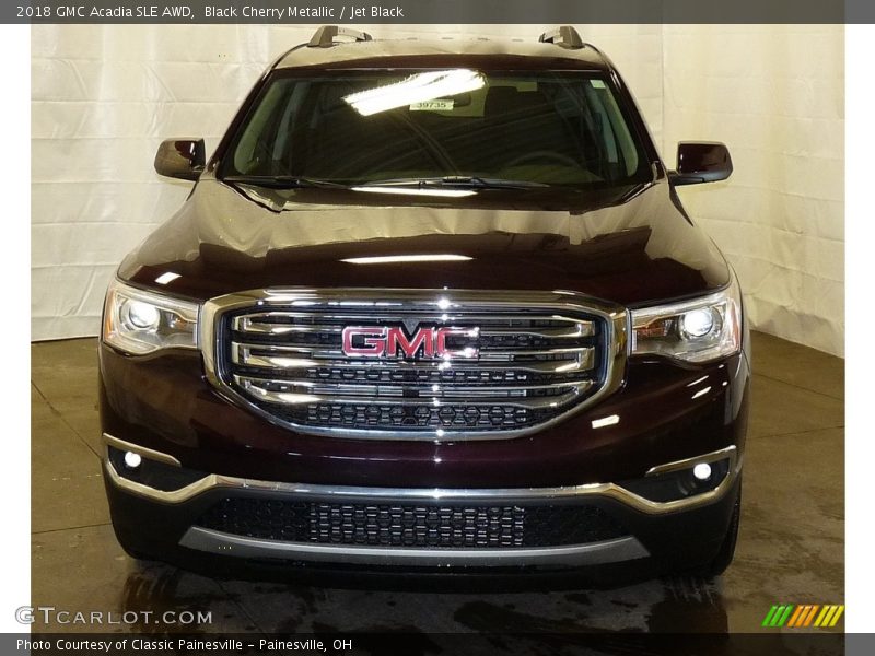 Black Cherry Metallic / Jet Black 2018 GMC Acadia SLE AWD